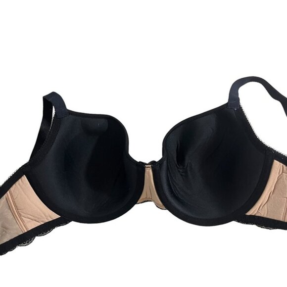 Wacoal bra women's 32DDD black lace lightly padded - Picture 9 of 9